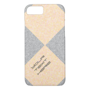Geometric Squares Grey Peach iPhone 8/7 Case