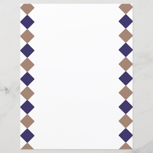 Geometric squares Paper Sheet (Front)