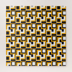 Geometric Squares: Seamless Print Jigsaw Puzzle