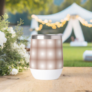 Geometric Squares with Mocha Mousse Gradient White