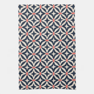 Geometric Star Pattern Kitchen Towel