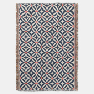 Geometric Star Pattern Throw Blanket