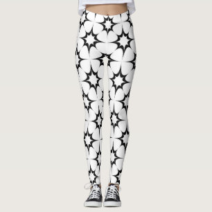 geometric stars leggings