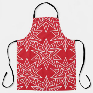 Geometric stars,  vintage seamless pattern,  chris apron