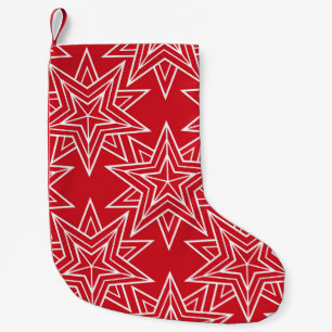 Geometric stars,  vintage seamless pattern,  chris small christmas stocking
