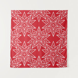 Geometric stars,  vintage seamless pattern,  chris tapestry