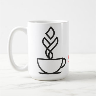 Geometric Steam Coffee Cup T-Shirt – Minimalist Te