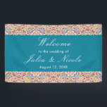Geometric Style Sparkles Copper Metallic Wedding Banner<br><div class="desc">Beautiful Invitation to celebrate Special occasions and festivals comes with digital and E-invitation as per your request. We would love to replicate our designs to make multiple products like rsvp cards, labels envelopes, and more. Customization is available for ready to print on request at info@shamaurcreatif@gmail.com. Look Forward to hearing from...</div>