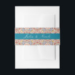 Geometric Style Sparkles Copper Metallic Wedding Invitation Belly Band<br><div class="desc">Beautiful Invitation to celebrate Special occasions and festivals comes with digital and E-invitation as per your request. We would love to replicate our designs to make multiple products like rsvp cards, labels envelopes, and more. Customization is available for ready to print on request at info@shamaurcreatif@gmail.com. Look Forward to hearing from...</div>