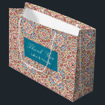 Geometric Style Sparkles Copper Metallic Wedding Large Gift Bag<br><div class="desc">Beautiful Invitation to celebrate Special occasions and festivals comes with digital and E-invitation as per your request. We would love to replicate our designs to make multiple products like rsvp cards, labels envelopes, and more. Customization is available for ready to print on request at info@shamaurcreatif@gmail.com. Look Forward to hearing from...</div>