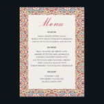 Geometric Style Sparkles Copper Metallic Wedding Menu<br><div class="desc">Beautiful Invitation to celebrate Special occasions and festivals comes with digital and E-invitation as per your request. We would love to replicate our designs to make multiple products like rsvp cards, labels envelopes, and more. Customization is available for ready to print on request at info@shamaurcreatif@gmail.com. Look Forward to hearing from...</div>