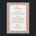 Geometric Style Sparkles Copper Metallic Wedding Menu<br><div class="desc">Beautiful Invitation to celebrate Special occasions and festivals comes with digital and E-invitation as per your request. We would love to replicate our designs to make multiple products like rsvp cards, labels envelopes, and more. Customization is available for ready to print on request at info@shamaurcreatif@gmail.com. Look Forward to hearing from...</div>