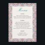 Geometric Style Sparkles Copper Metallic Wedding Menu<br><div class="desc">Beautiful Invitation to celebrate Special occasions and festivals comes with digital and E-invitation as per your request. We would love to replicate our designs to make multiple products like rsvp cards, labels envelopes, and more. Customization is available for ready to print on request at info@shamaurcreatif@gmail.com. Look Forward to hearing from...</div>