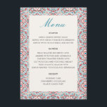 Geometric Style Sparkles Copper Metallic Wedding Menu<br><div class="desc">Beautiful Invitation to celebrate Special occasions and festivals comes with digital and E-invitation as per your request. We would love to replicate our designs to make multiple products like rsvp cards, labels envelopes, and more. Customization is available for ready to print on request at info@shamaurcreatif@gmail.com. Look Forward to hearing from...</div>