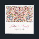 Geometric Style Sparkles Copper Metallic Wedding Napkin<br><div class="desc">Beautiful Invitation to celebrate Special occasions and festivals comes with digital and E-invitation as per your request. We would love to replicate our designs to make multiple products like rsvp cards, labels envelopes, and more. Customization is available for ready to print on request at info@shamaurcreatif@gmail.com. Look Forward to hearing from...</div>