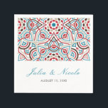 Geometric Style Sparkles Copper Metallic Wedding Napkin<br><div class="desc">Beautiful Invitation to celebrate Special occasions and festivals comes with digital and E-invitation as per your request. We would love to replicate our designs to make multiple products like rsvp cards, labels envelopes, and more. Customization is available for ready to print on request at info@shamaurcreatif@gmail.com. Look Forward to hearing from...</div>