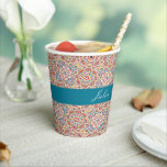 Geometric Style Sparkles Copper Metallic Wedding Paper Cups<br><div class="desc">Beautiful Invitation to celebrate Special occasions and festivals comes with digital and E-invitation as per your request. We would love to replicate our designs to make multiple products like rsvp cards, labels envelopes, and more. Customization is available for ready to print on request at info@shamaurcreatif@gmail.com. Look Forward to hearing from...</div>