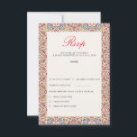 Geometric Style Sparkles Copper Metallic Wedding RSVP Card<br><div class="desc">Beautiful Invitation to celebrate Special occasions and festivals comes with digital and E-invitation as per your request. We would love to replicate our designs to make multiple products like rsvp cards, labels envelopes, and more. Customization is available for ready to print on request at info@shamaurcreatif@gmail.com. Look Forward to hearing from...</div>