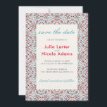 Geometric Style Sparkles Copper Metallic Wedding Save The Date<br><div class="desc">Beautiful Invitation to celebrate Special occasions and festivals comes with digital and E-invitation as per your request. We would love to replicate our designs to make multiple products like rsvp cards, labels envelopes, and more. Customization is available for ready to print on request at info@shamaurcreatif@gmail.com Look Forward to hearing from...</div>