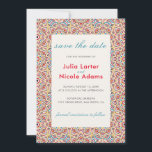 Geometric Style Sparkles Copper Metallic Wedding Save The Date<br><div class="desc">Beautiful Invitation to celebrate Special occasions and festivals comes with digital and E-invitation as per your request. We would love to replicate our designs to make multiple products like rsvp cards, labels envelopes, and more. Customization is available for ready to print on request at info@shamaurcreatif@gmail.com Look Forward to hearing from...</div>