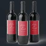 Geometric Style Sparkles Copper Metallic Wedding Wine Label<br><div class="desc">Beautiful Invitation to celebrate Special occasions and festivals comes with digital and E-invitation as per your request. We would love to replicate our designs to make multiple products like rsvp cards, labels envelopes, and more. Customization is available for ready to print on request at info@shamaurcreatif@gmail.com. Look Forward to hearing from...</div>