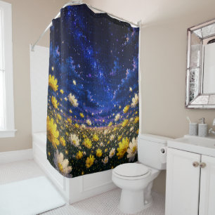 Geometric Style Starry Night Cosmos Landscape
