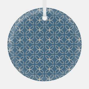 Geometric, stylish vintage background. glass ornament
