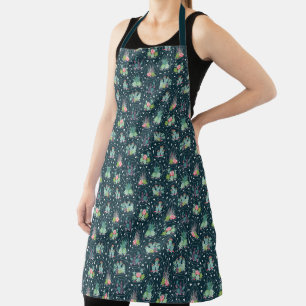 Geometric Succulents Pattern Apron