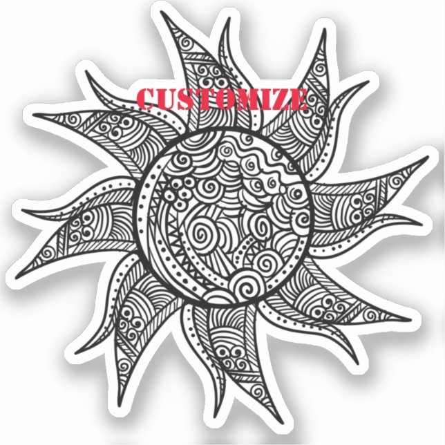 Geometric Sun  Circle Thunder_Cove  (Front)