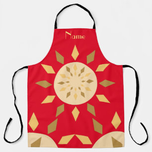 Geometric Sun  Circle Thunder_Cove  Apron