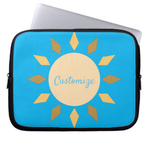 Geometric Sun  Circle Thunder_Cove  Laptop Sleeve