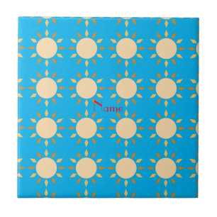 Geometric Sun  Circle Thunder_Cove   Tile
