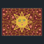 Geometric Suns Vines FLowers Pink Wine Green Wrapping Paper Sheet<br><div class="desc">Hope you like this hand made paper variety pack.  Check out my shop for lots more colours and patterns and let me know if you'd like something customized.</div>