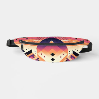 Geometric Sunset – Bold Symmetry  Fanny Pack