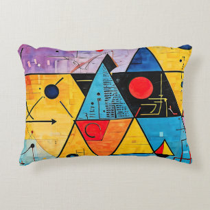 Geometric Symbols Abstract #02 Accent Pillow