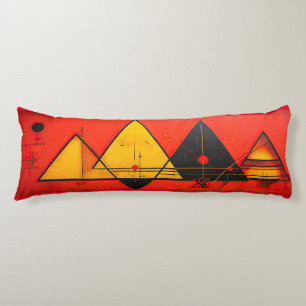 Geometric Symbols Abstract #03. Body Pillow