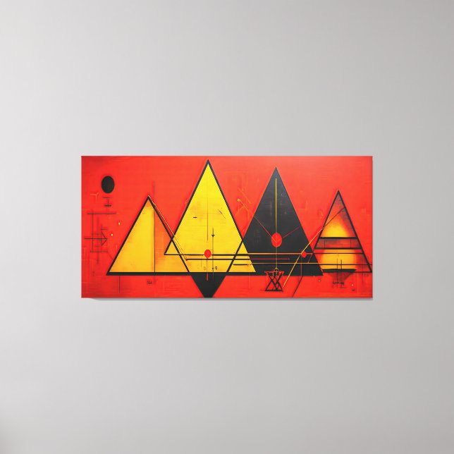 Geometric Symbols Abstract #03.  Canvas Print (Front)