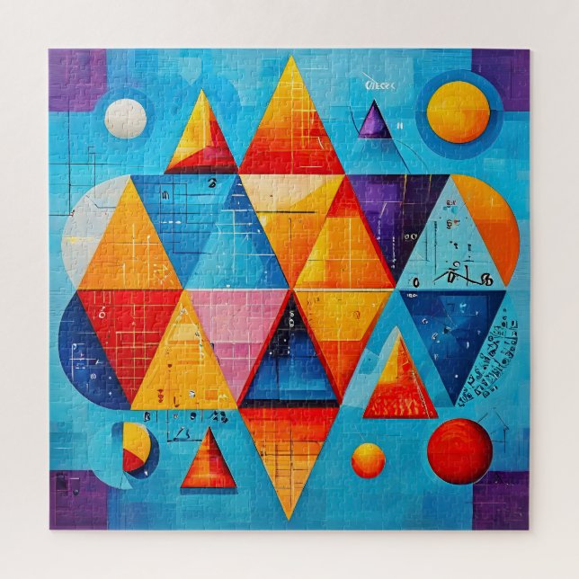 Geometric Symbols Abstract #09 Jigsaw Puzzle (Vertical)