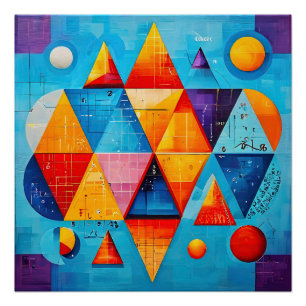Geometric Symbols Abstract #09 Poster