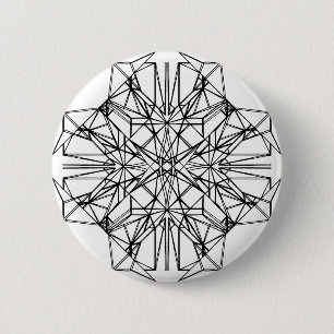 geometric symmetry 2 inch round button