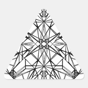 geometric symmetry triangle sticker