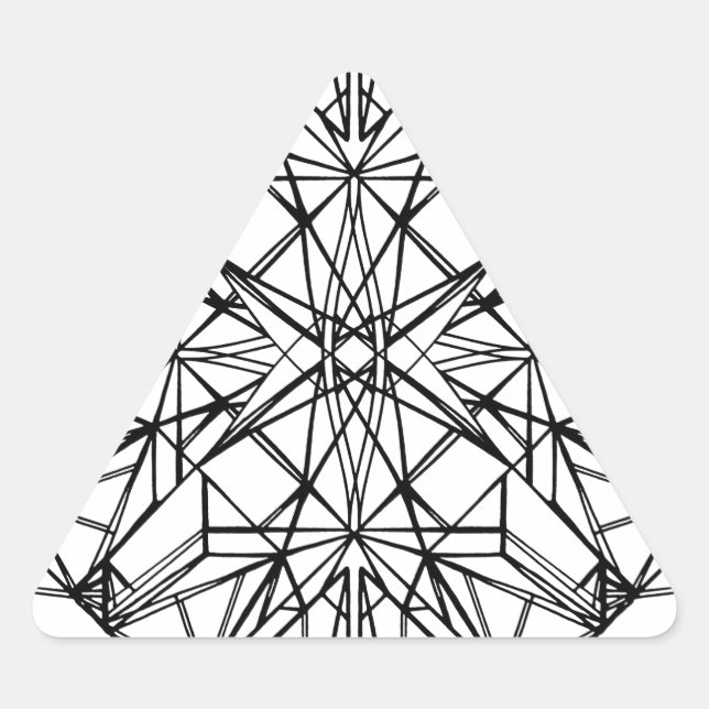 geometric symmetry triangle sticker (Front)