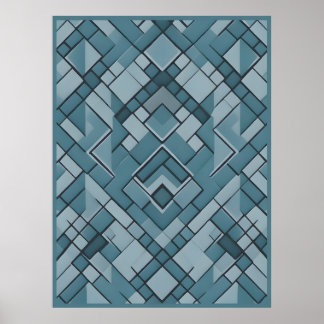 Geometric Symphony – Modern Abstract Pattern Poster