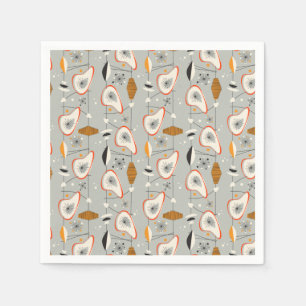 Geometric Teal & Blue Pattern Napkin