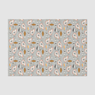 Geometric Teal & Blue Pattern Tissue Paper