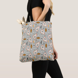 Geometric Teal & Blue Pattern Tote Bag