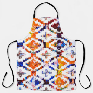 Geometric texture pattern with watercolor effectab apron