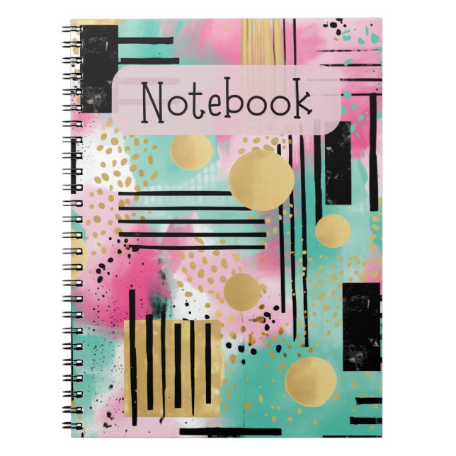 Geometric Theme Notebook (Front)