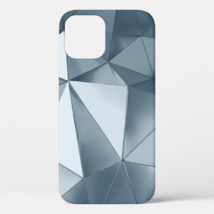 Geometric three dimensional metal background iPhone 12 case