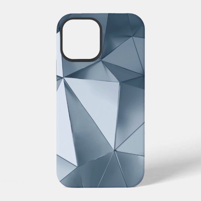 Geometric three dimensional metal background iPhone case (Back)